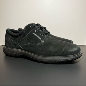 Mens MERRELL World Vue Black Leather Lace Up Shoes / Size 11.5